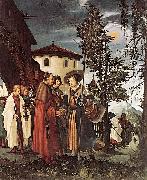 Albrecht Altdorfer St Florian Taking Leave of the Monastery France oil painting artist